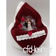 Frotteebox Coffret Cadeau en Tissu éponge - pour gâteau de Mariage - en Forme de Main - 100 x 50 cm - Blanc et 1 Serviette d'invité 30 x 30 cm - Rouge - B07TRX2853